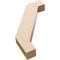 Ekena Millwork 3-inch W x 18-inch D x 24-inch H Burlington Rough Cedar Woodgrain TimberThane Knee Brace, Primed BRCUR03X18X24BURRCPR - alternate 6